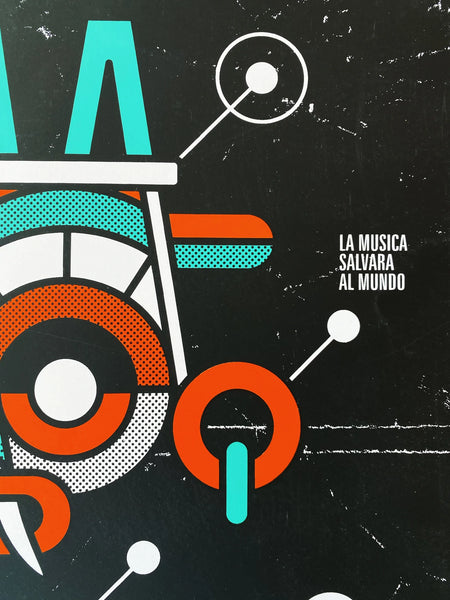 Los Fabulosos Cadillacs - Ciudad de Mexico 2015 Poster Gig